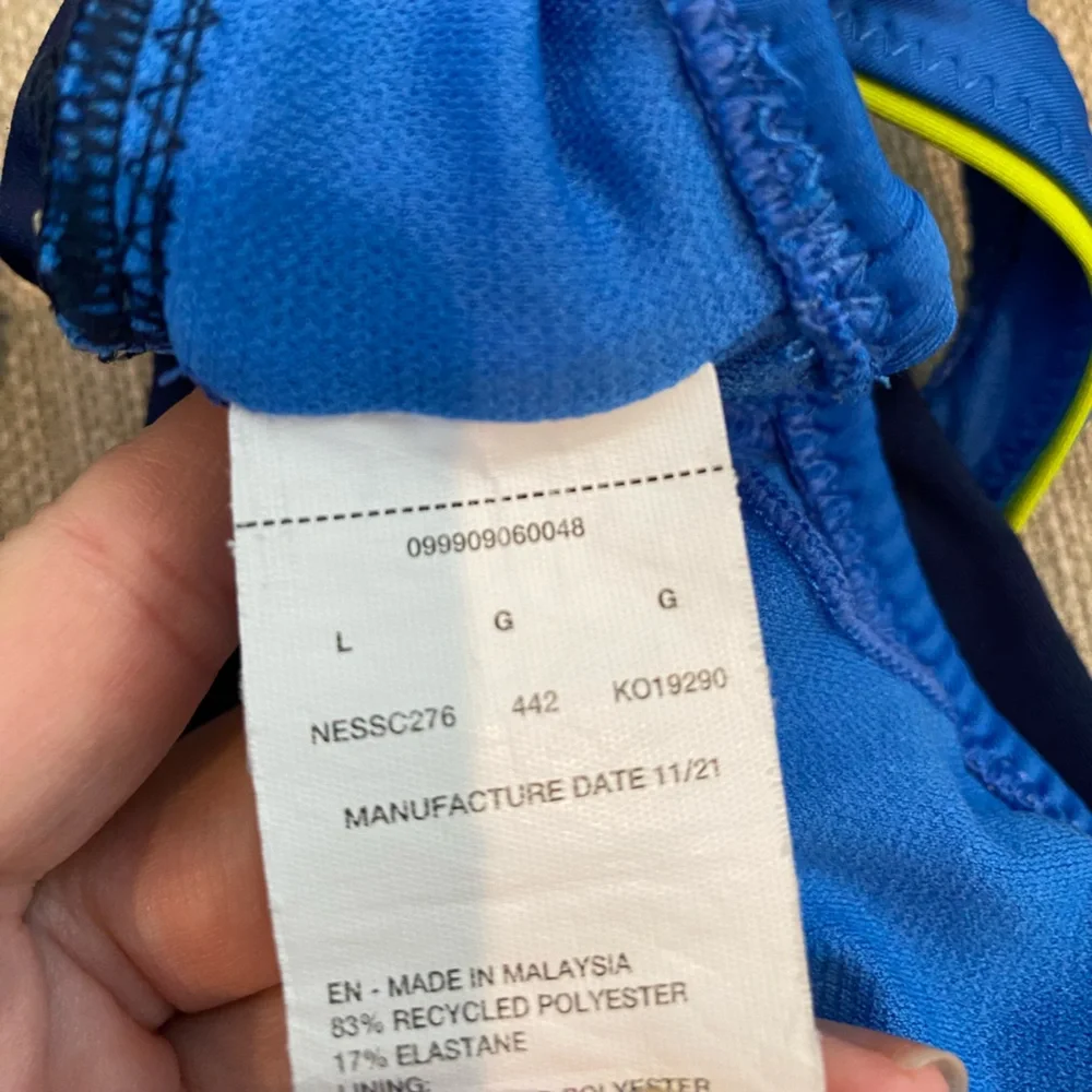 Nike Racerback Athletic Swim Tankini Large